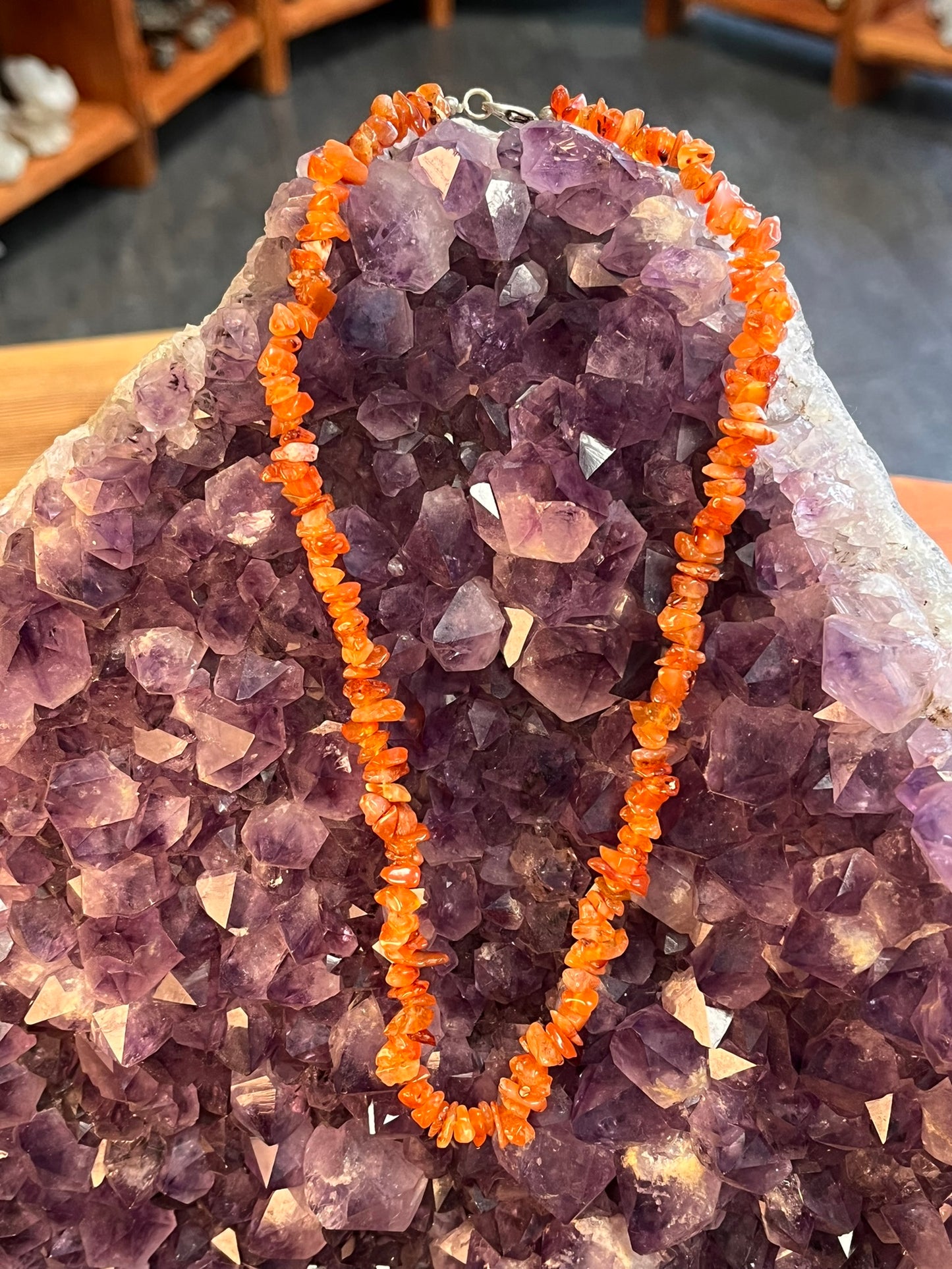 carneool split ketting artikel 6-6