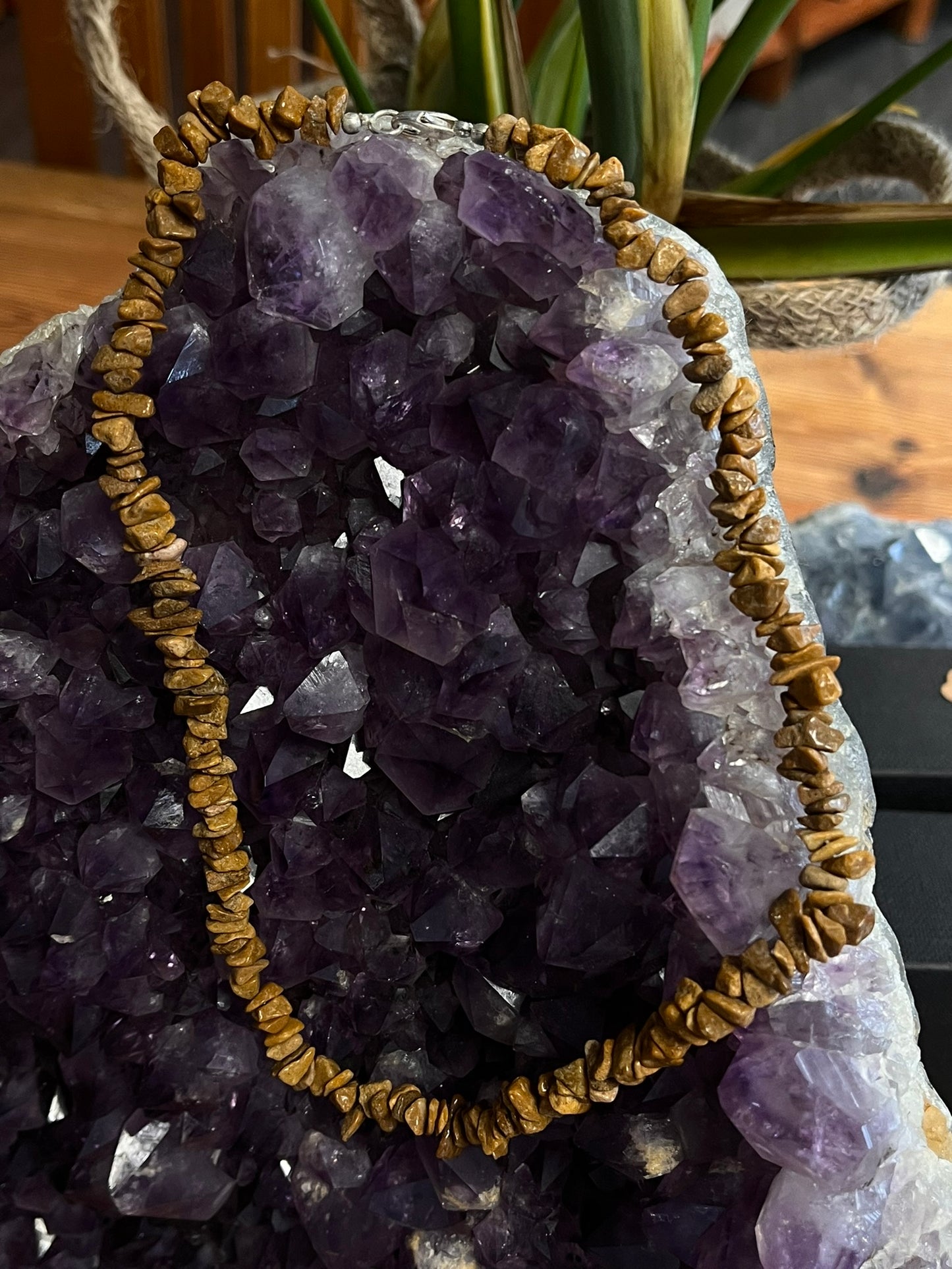 split ketting gele jaspis artikel