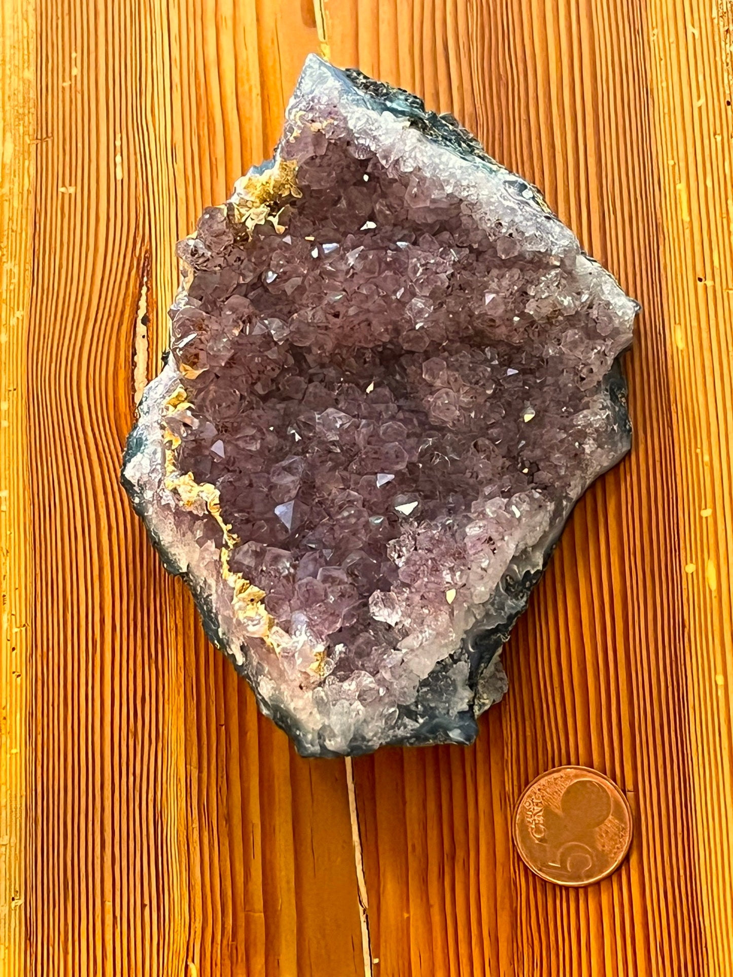 Amethyst cluster, 367 gr, 13x9x3 cm, artikel 1-9