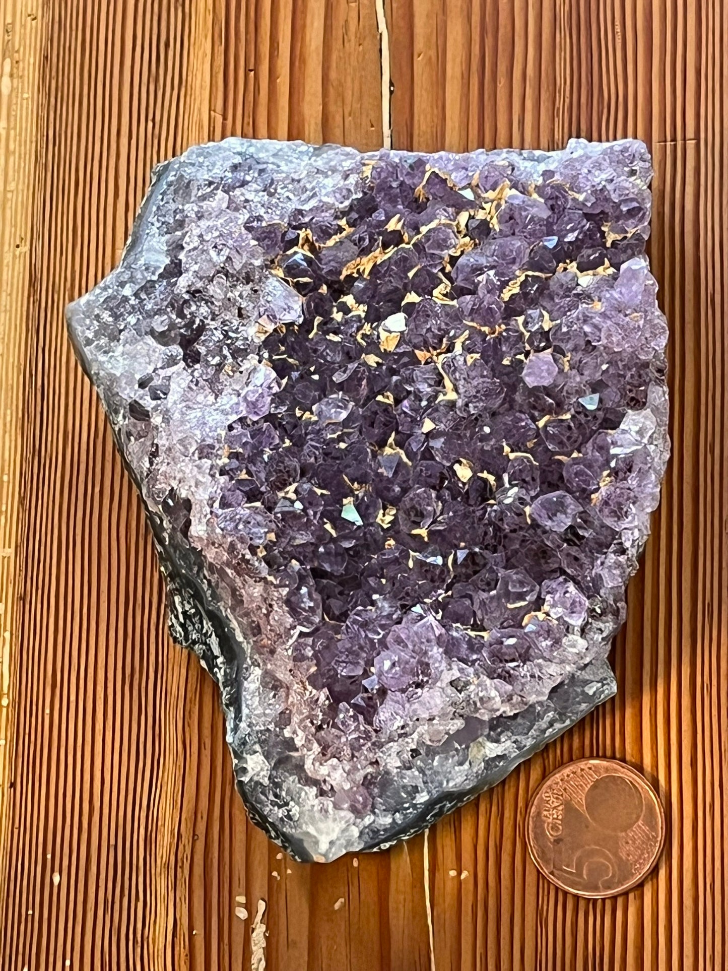 Amethyst cluster, 417 gr, 11.5x9.5x3 cm, artikel 1-4