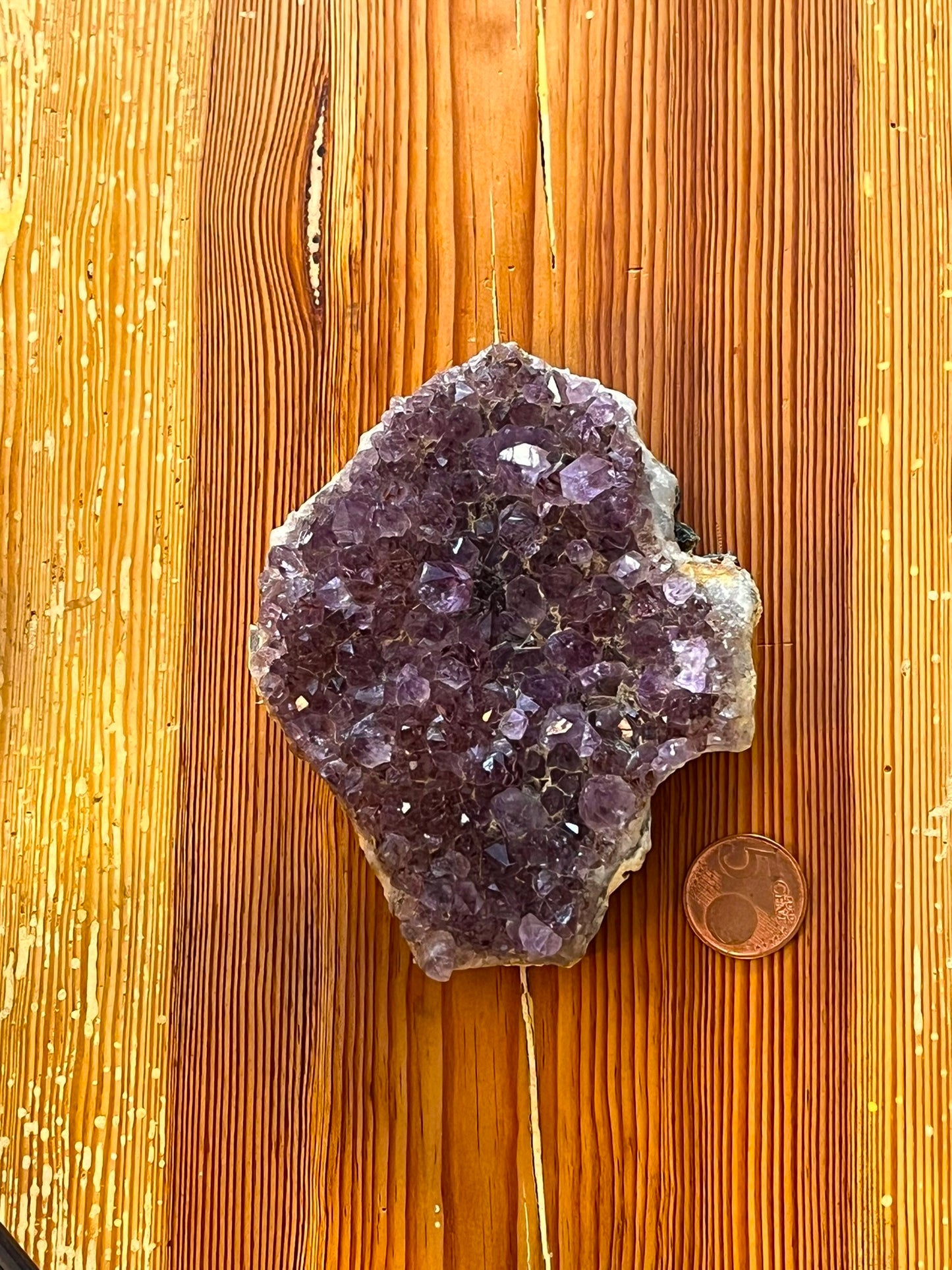 Amethyst cluster, 269 gr, 11x9x3 cm, artikel 1-7