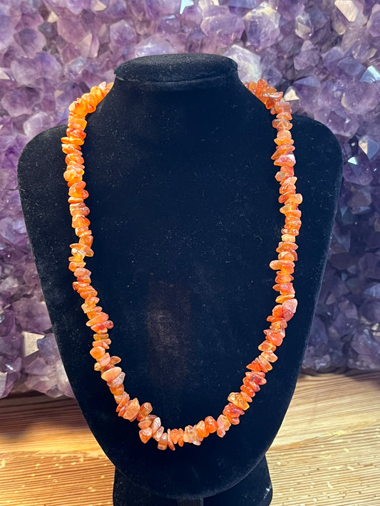 carneool split ketting artikel 6-6