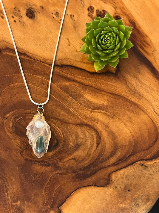 Gouden azez, Mother of Pearl, Indicoliet (toermalijn)